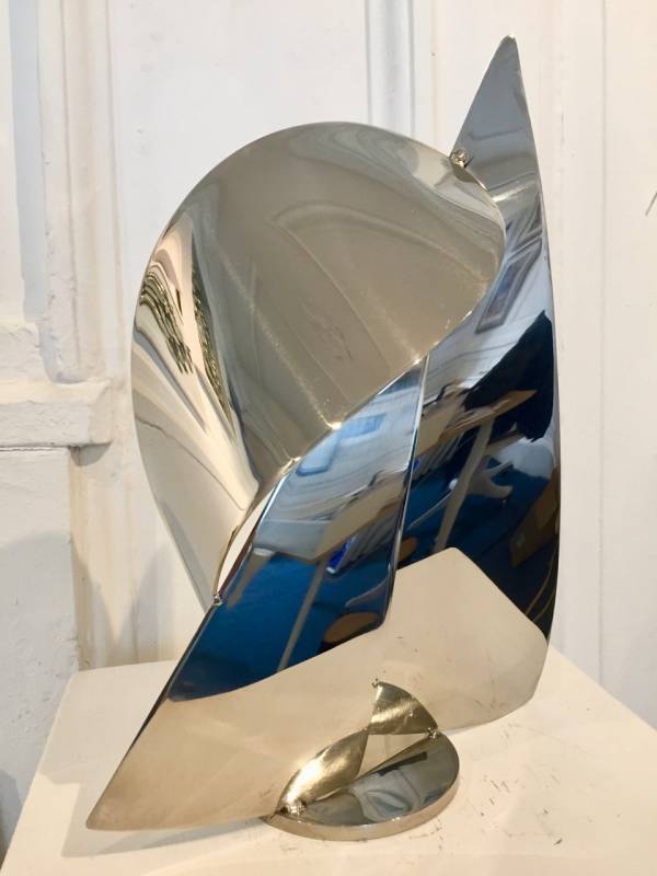 - a , metal Sculpture by John Mellows, measuring 31 x 24 cm (H x W) £295